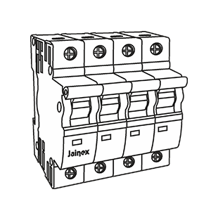 40/63/100A Four Pole Isolator